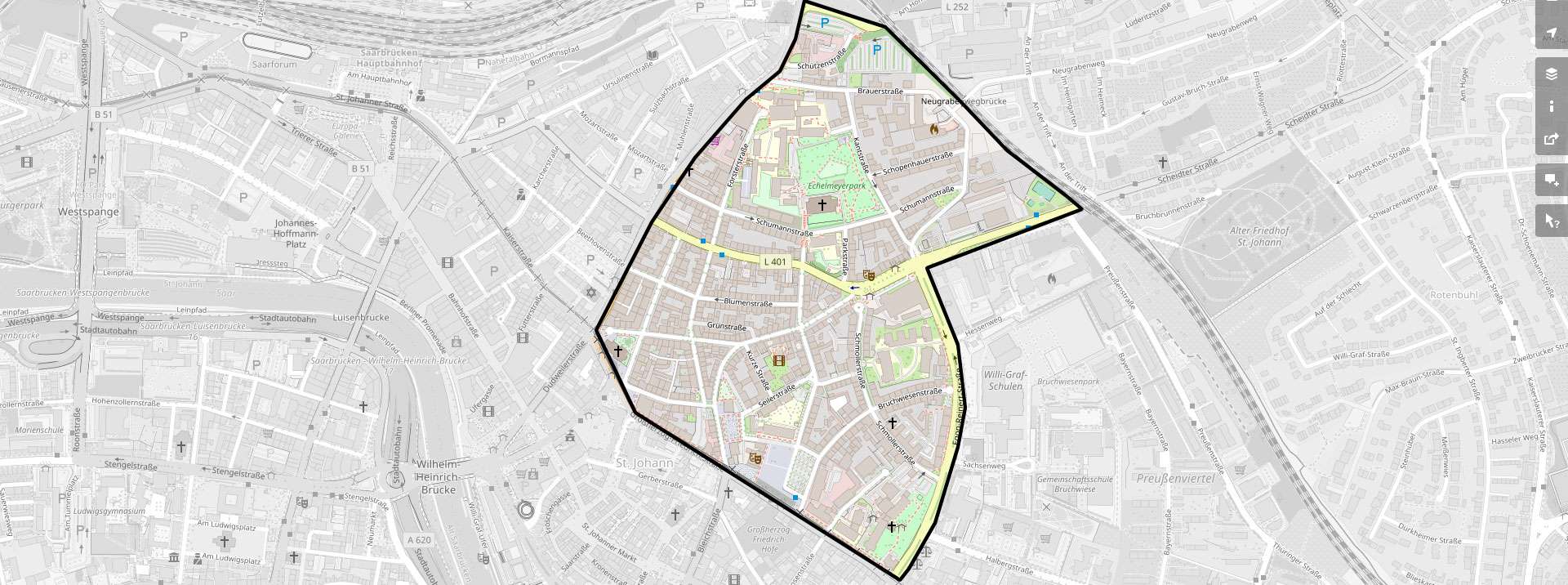 Das Nauwieser Viertel Saarbrücken Saarland - Ein Laden weniger